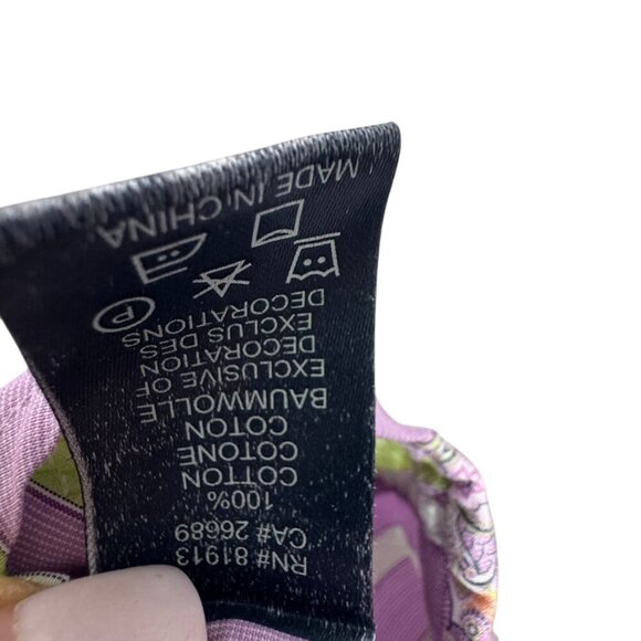 ROBERT GRAHAM Mens size Large Purple stripe dress shirt flip cuffs - Picture 6 of 13